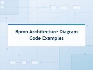 Bpmn Architecture Diagram Code Examples for Process Modeling